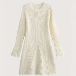 Stylish Ribbed Knit Dress