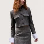Elegant Tweed Mini Skirt